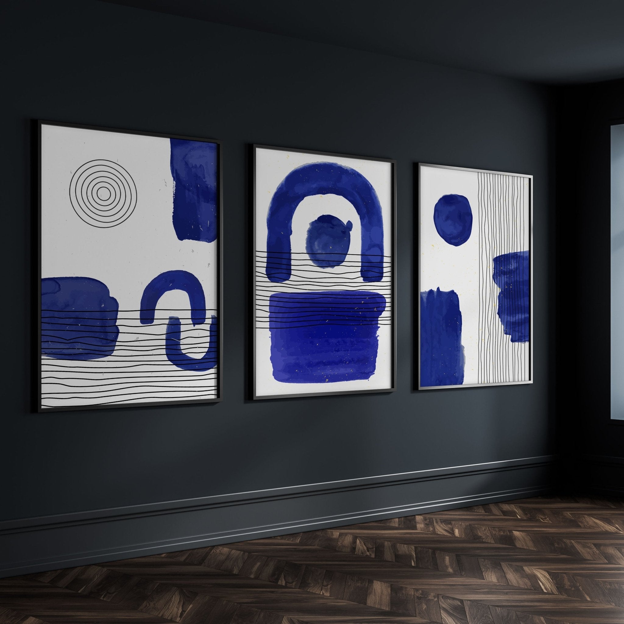 Abstract Art Wall Art | Set of 3 Abstract Wall art Prints