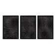 Abstract Artwork Dark Topographic Wave Wall Art Prints | Set of 3