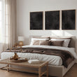 Abstract Artwork Dark Topographic Wave wall art displayed on a wall in a styled room — view 3