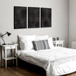Abstract Artwork Dark Topographic Wave wall art displayed on a wall in a styled room — view 7