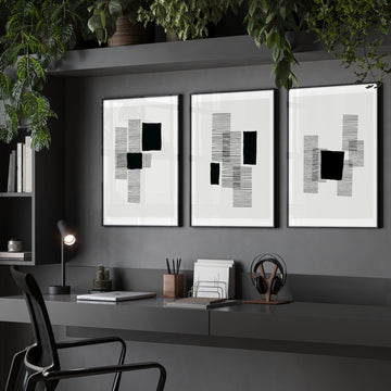 Abstract Artwork Prints | Set of 3 Abstract Wall art Prints