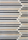 Abstract Multicolour Stripe Rug | R469A