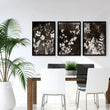 Abstract Nature Art Botanical Mink Botanical Wildflower & Leaf wall art displayed on a wall in a styled room — view 4