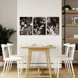 Abstract Nature Art Botanical Mink Botanical Wildflower & Leaf wall art displayed on a wall in a styled room — view 5