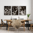 Abstract Nature Art Botanical Mink Botanical Wildflower & Leaf wall art displayed on a wall in a styled room — view 6