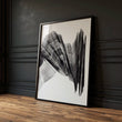 Abstract Painting Art wall art Charcoal Flowing Textured Wave — piece 2 of 3 in the set