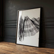 Abstract Painting Art wall art Charcoal Flowing Textured Wave — piece 3 of 3 in the set