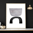 Abstract Painting Black And White | Set of 3 wall art prints