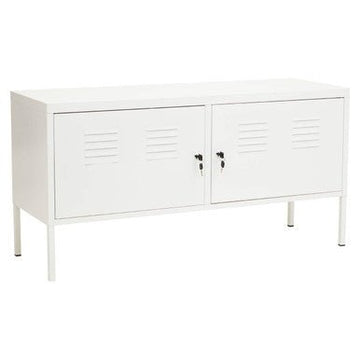 Academy Two Door White Locker Cabinet