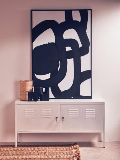 Academy Two Door White Locker Cabinet