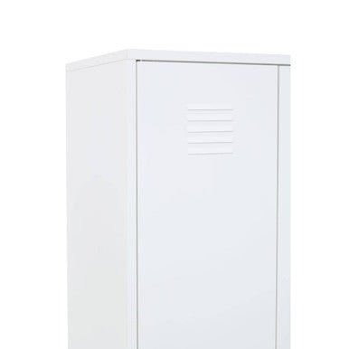 Academy White Two Door Locker Style Wardrobe