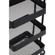 Acero Three Tier Black Metal Trolley