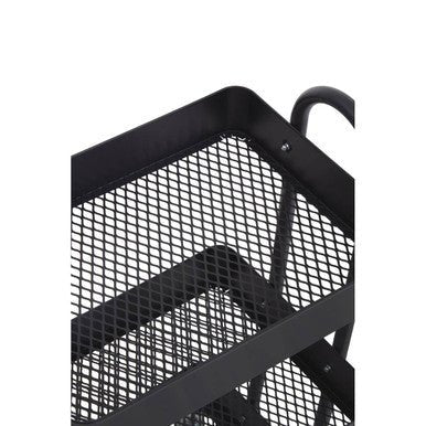 Acero Three Tier Black Metal Trolley
