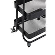 Acero Three Tier Black Metal Trolley