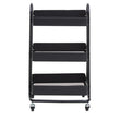 Acero Three Tier Black Metal Trolley
