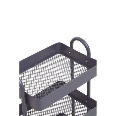 Acero Three Tier Grey Metal Trolley