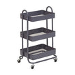 Acero Three Tier Grey Metal Trolley