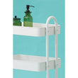 Acero Three Tier White Metal Trolley