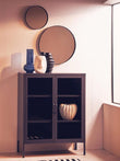 Acier Two Door Grey Metal Cabinet