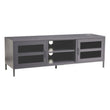 Acier Two Door Grey Metal Media Unit