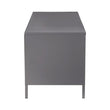 Acier Two Door Grey Metal Media Unit