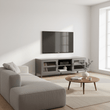 Acier Two Door Grey Metal Media Unit