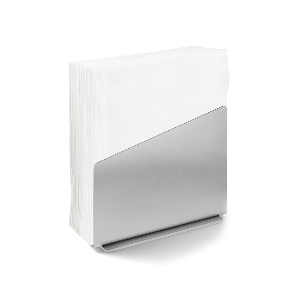 Acio Brushed Stainless Steel Napkin Holder