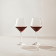 Ada Set Of 2 Crystal Burgundy Glasses
