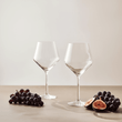 Ada Set Of 2 Crystal Burgundy Glasses