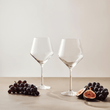 Ada Set Of 2 Crystal Burgundy Glasses