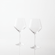 Ada Set Of 2 Crystal Burgundy Glasses