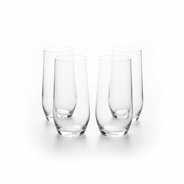 Ada Set Of 4 Crystal High Ball Glasses