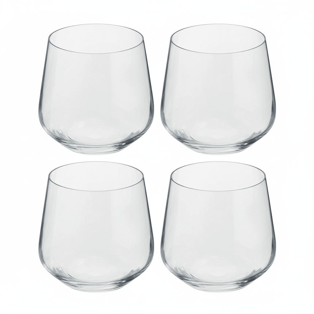 Ada Set Of 4 Crystal Large Tumblers