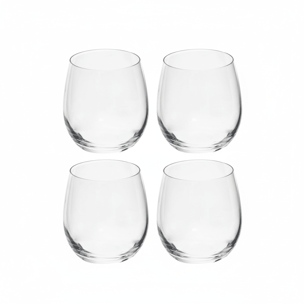 Ada Set Of 4 Crystal Small Tumblers
