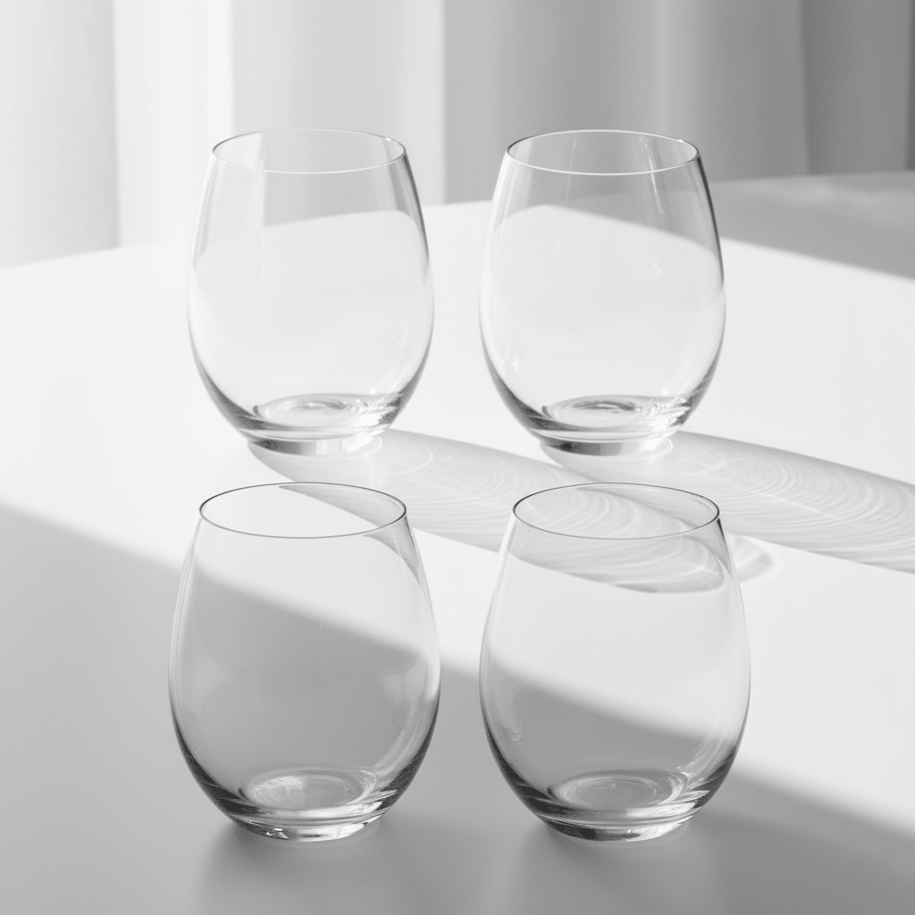 Ada Set Of 4 Crystal Tumblers