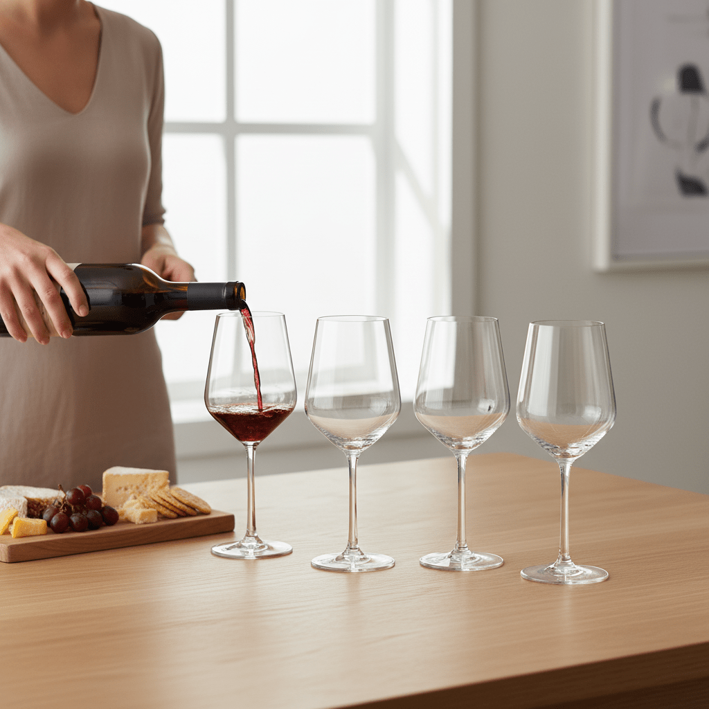 Ada Set Of 4 Crystal Wine Glasses