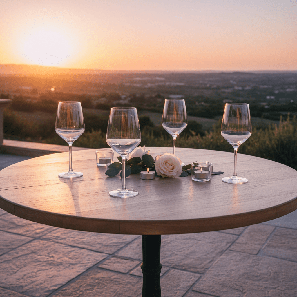 Ada Set Of 4 Crystal Wine Glasses