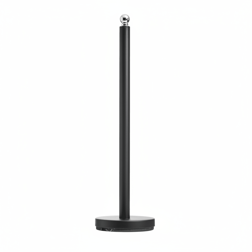Adler Black Toilet Roll Holder