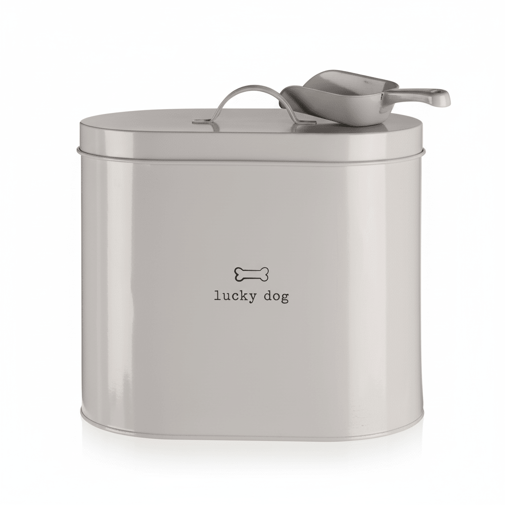Adore Pets 6.5Ltr Lucky Dog Food Storage Bin With Spoon