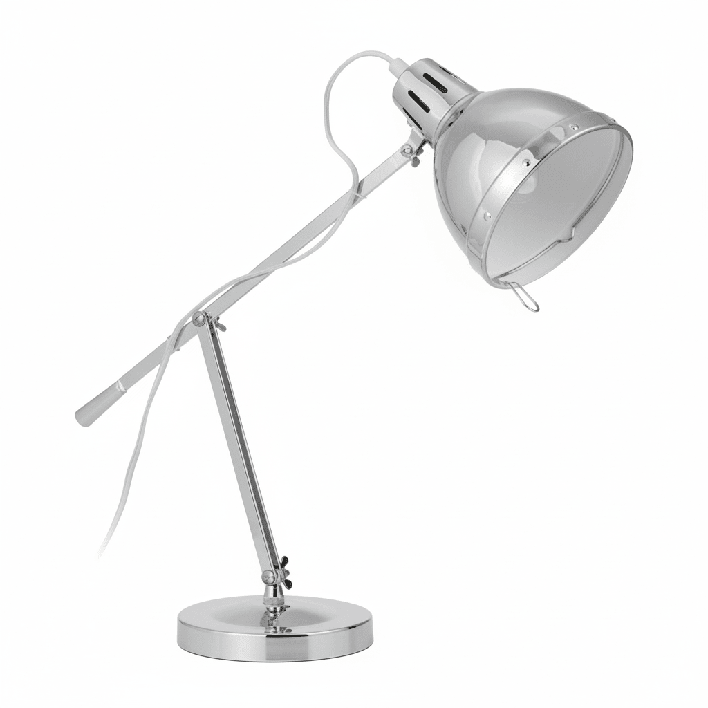 Adura Adjustable Desk Table Lamp In Pink And Chrome