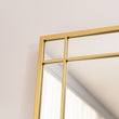 Aimi - Full Length Gold Metal Rectangle Window Mirror - 180cm x 105cm