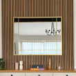 Aimi - Gold Metal Rectangle Window Mirror - 95cm x 120cm.