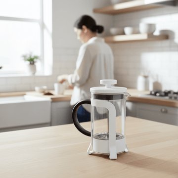 Akeala Matte White Cafetiere 350Ml