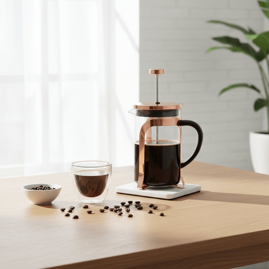 Akeala Rose Gold 800Ml Cafetiere