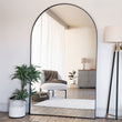 Akiko - Full Length Black Metal Arched Mirror - 200cm x 120cm
