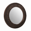 Akola Copper Finish Round Wall Mirror