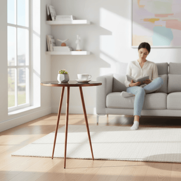 Akola Copper Finish Side Table