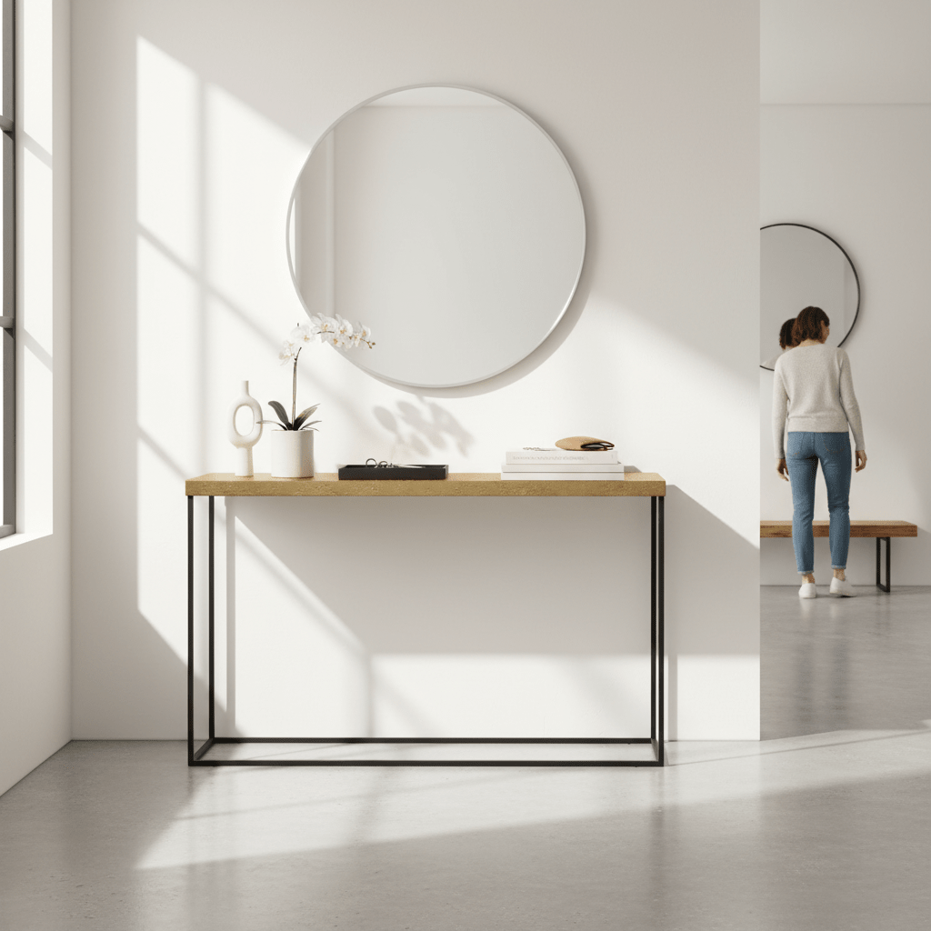 Akola Gold Console Table