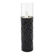 Akola Large Floor Standing Hurricane Candle Holder In Black