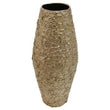 Akola Large Gold Textured Metal Vase